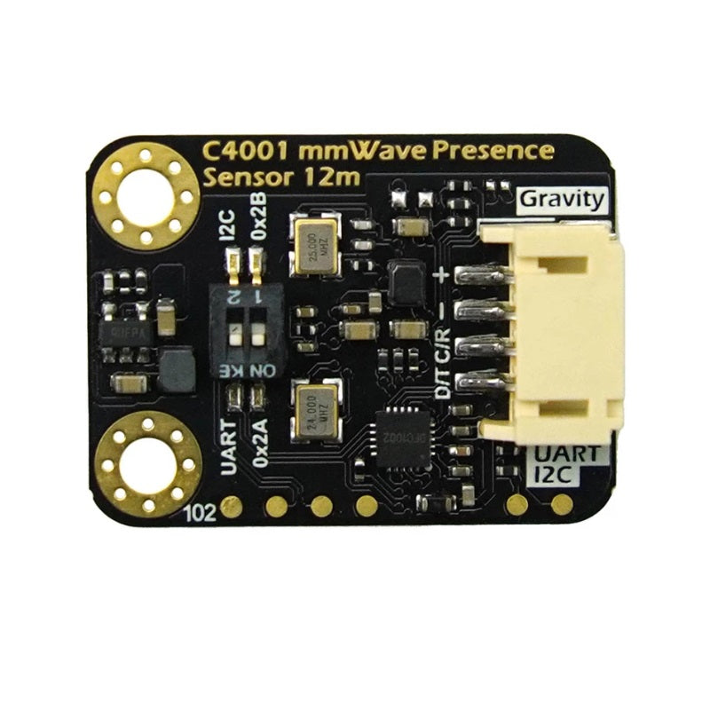 Gravity: mmWave C4001 24GHz Human Presence Detection Sensor 12 Meters, I2C & UART