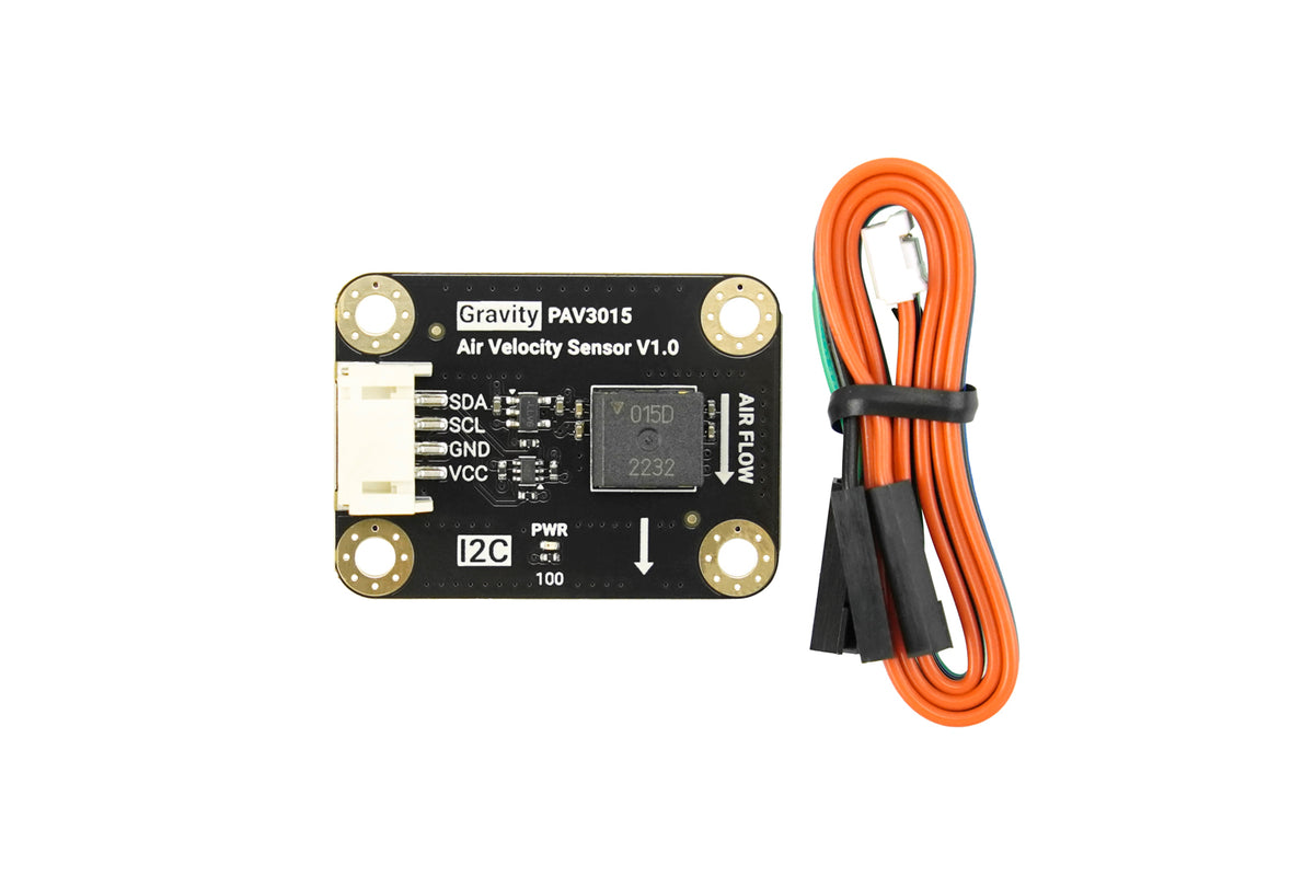 Gravity: PAV3015 Air Velocity Sensor (0-15 m/s, I2C)