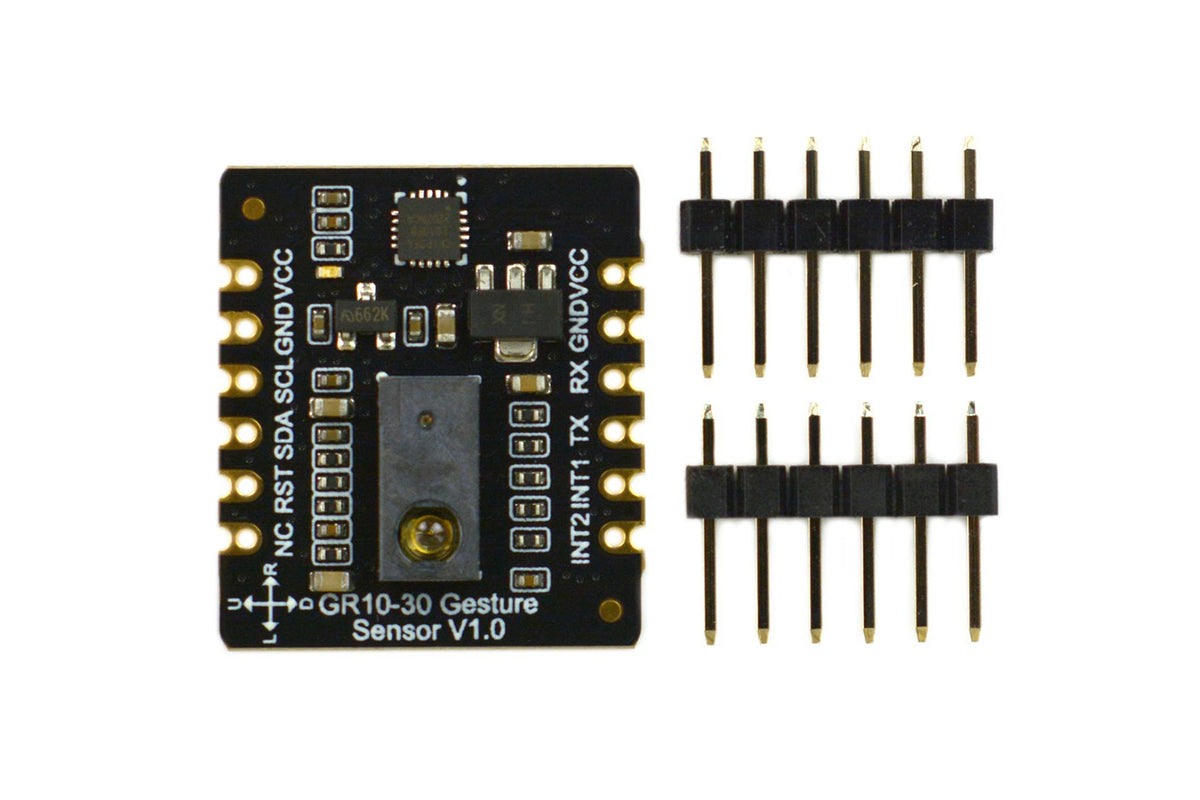 Fermion: GR10-30 Gesture Sensor (Breakout, UART & I2C, 12 Gestures, 0~30cm)