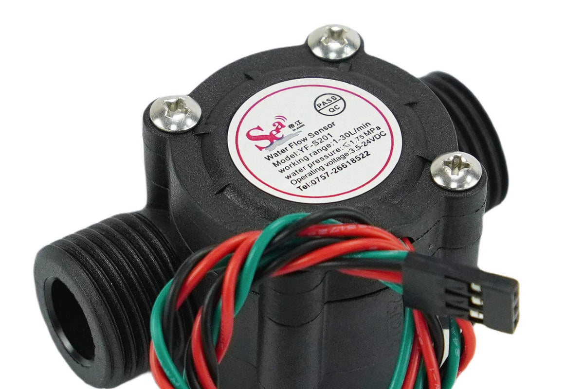 Gravity: Water Flow Sensor (1/2") For Arduino