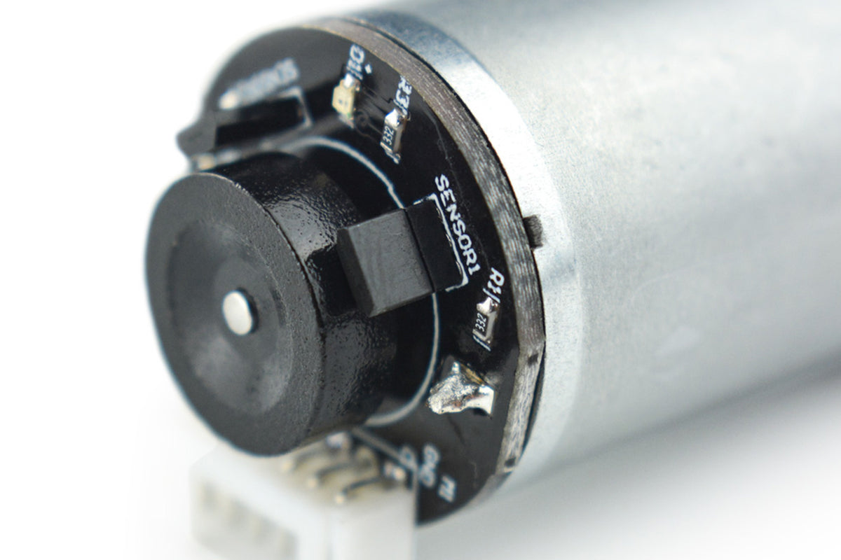 Metal DC Geared Motor w/Encoder - 6V 100RPM 6.5Kg.cm