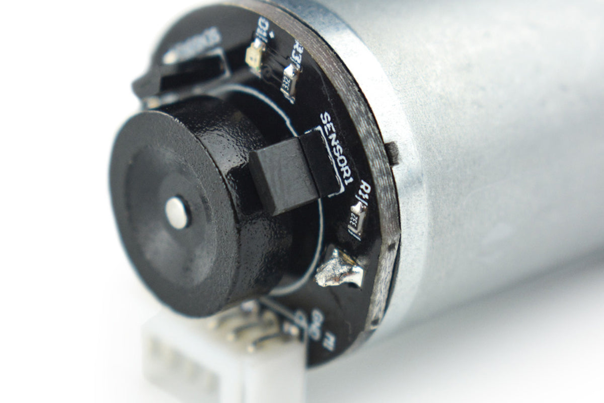 Metal DC Geared Motor w/Encoder - 6V 210RPM 10Kg.cm