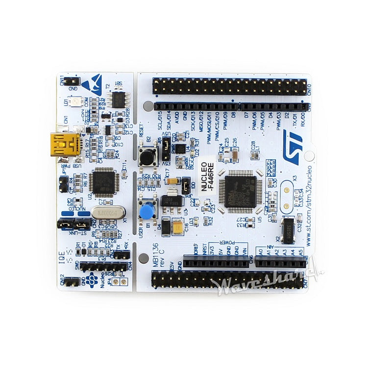 STM32 Nucleo-64 development board with STM32F446RE MCU