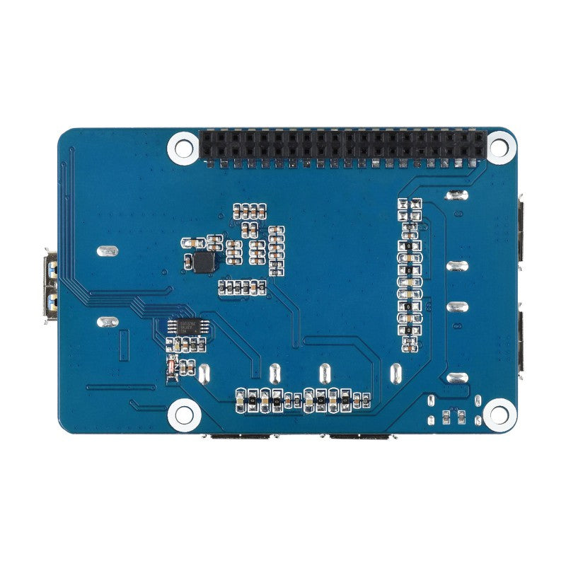 USB 3.2 Gen1 HUB HAT for Raspberry Pi, 4x USB 3.2 Gen1 Ports, Driver-Free