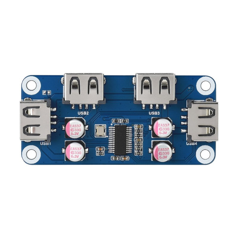 USB HUB HAT (B) for Raspberry Pi Series, 4x USB 2.0 Ports