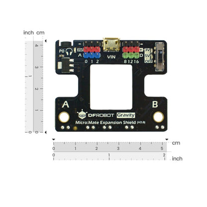 Micro:bit Mate a Mini & Thin Expansion Board (Gravity Compatible)