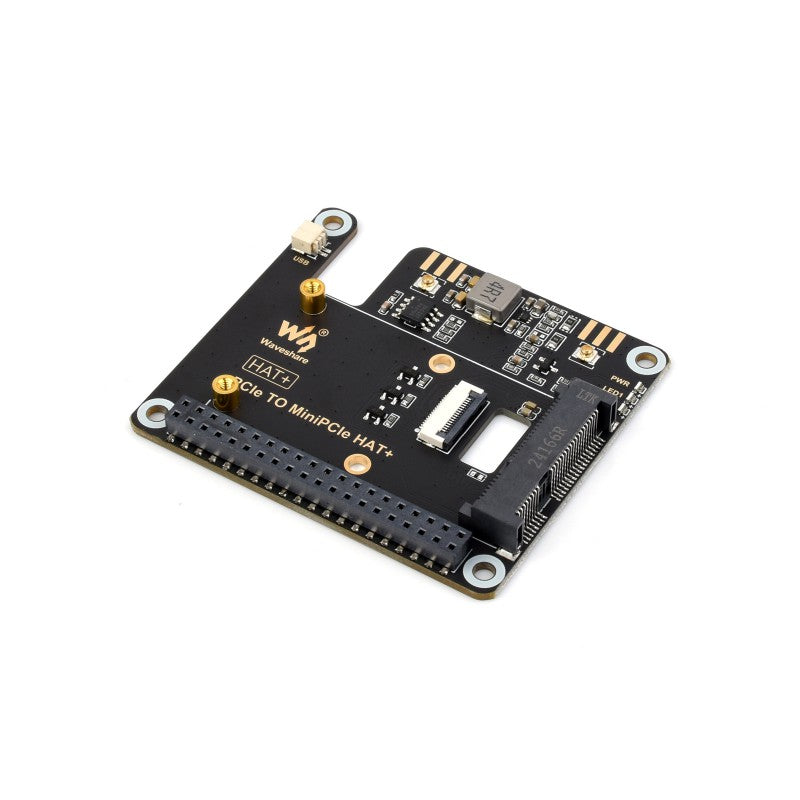PCIe TO MiniPCIe Adapter For Raspberry Pi 5, Compatible With MiniPCIe Wireless NIC, Supports USB Bluetooth Connection, Driver-Free, Plug And Play, High-Speed Networking