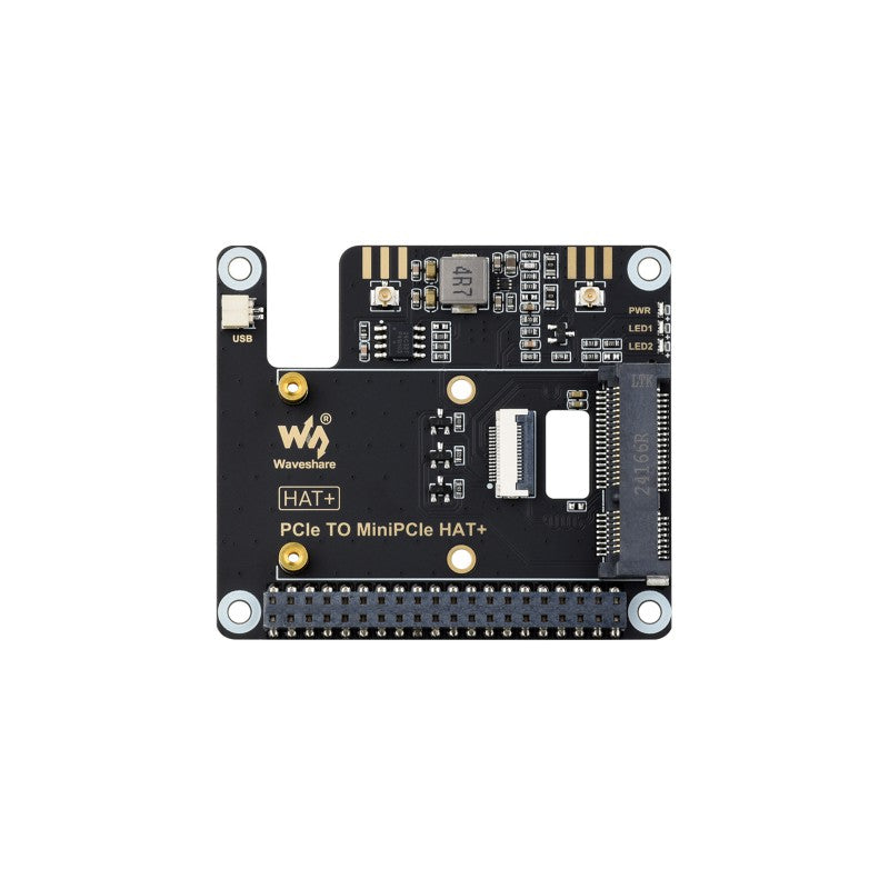PCIe TO MiniPCIe Adapter For Raspberry Pi 5, Compatible With MiniPCIe Wireless NIC, Supports USB Bluetooth Connection, Driver-Free, Plug And Play, High-Speed Networking