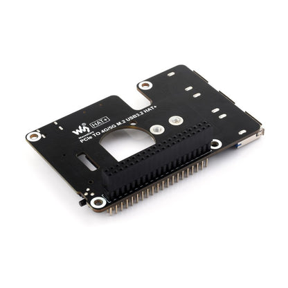 PCIe to M.2 4G/5G And USB 3.2 HAT for Raspberry Pi 5, Compatible with SIMCom/Quectel 4G/5G modules, Raspberry Pi 5 HAT, High-speed Networking