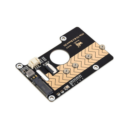 PCIe To M.2 Adapter Board (D) for Raspberry Pi 5, Compatible with 2280 / 2260 / 2242 / 2230 size NVMe Protocol M.2 SSD, Raspberry Pi 5 NVMe