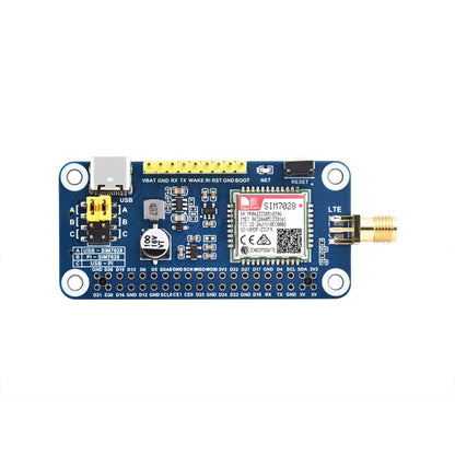 SIM7028 NB-IoT HAT for Raspberry Pi, Supports Global Band NB-IoT Communication, Small In Size And Low Power Consumption