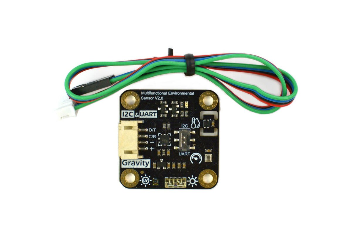 Gravity: High Accuracy Temperature, Humidity, Pressure, Ambient Light and UV Sensor - I2C/UART