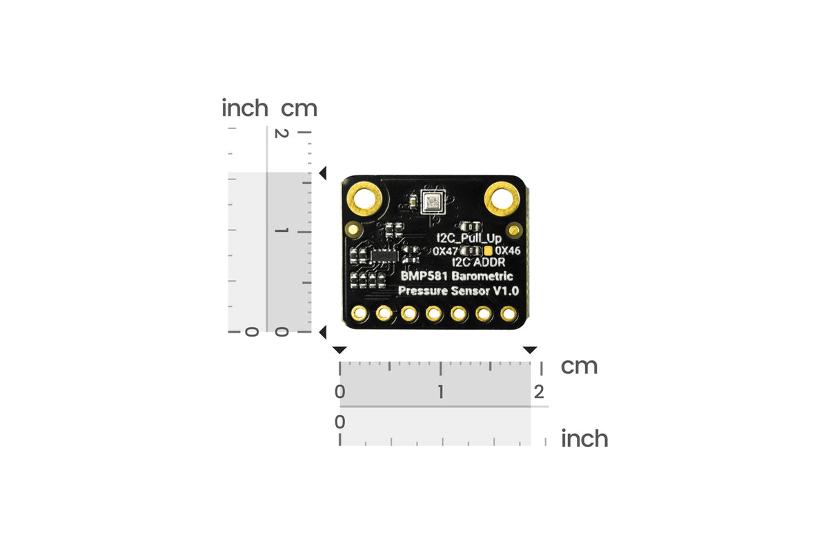 Fermion: BMP581 High-Precision Barometric Pressure & Temperature Sensor (Breakout, I2C/I3C/SPI, ±0.3hPa)