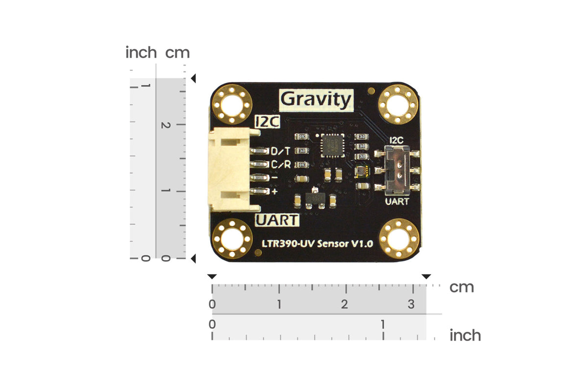 Gravity: LTR390 UV Light Sensor (280nm-430nm, UVA, UVB)