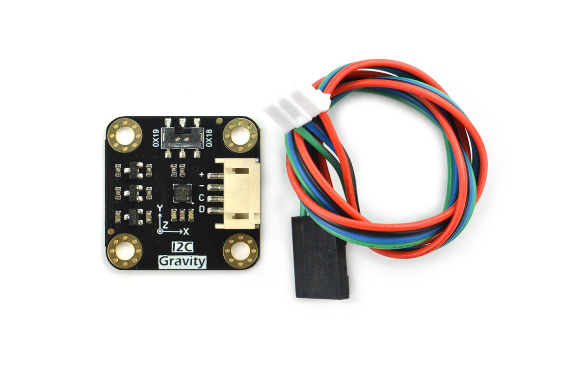 Gravity: I2C H3LIS200DL Triple Axis Accelerometer (±100g/±200g)