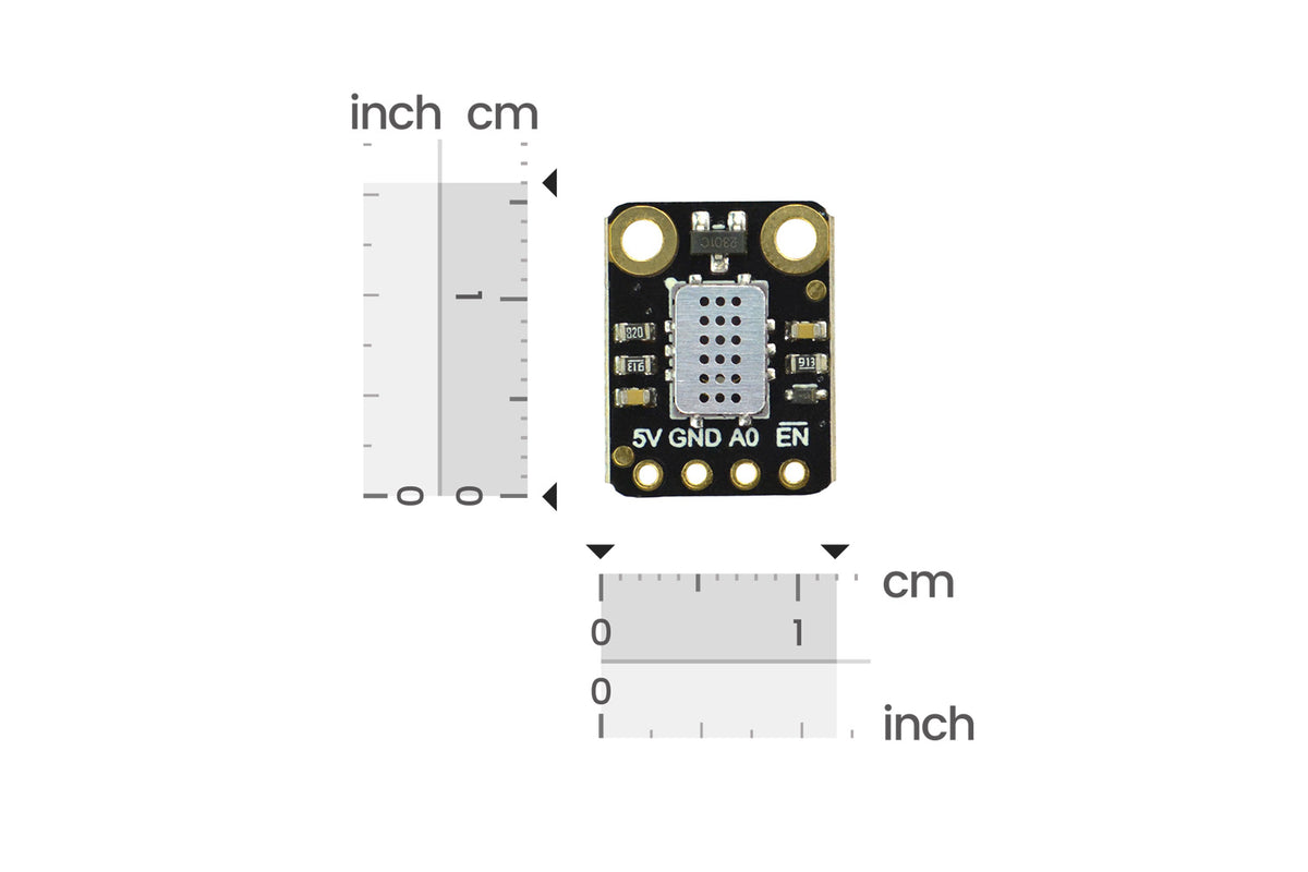 Fermion: MEMS Multi-Gas Detector - CO/CH4/Ethanol Sensor (1-1000ppm, Breakout)