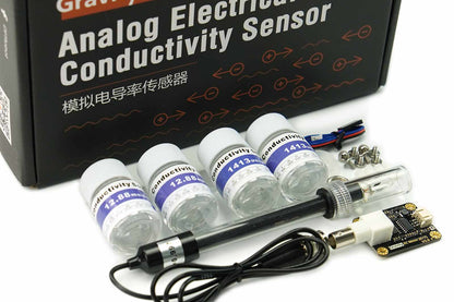 Gravity: Lab Grade Analog EC / Electrical Conductivity Sensor Kit for Water Quality Monitoring (K=1)