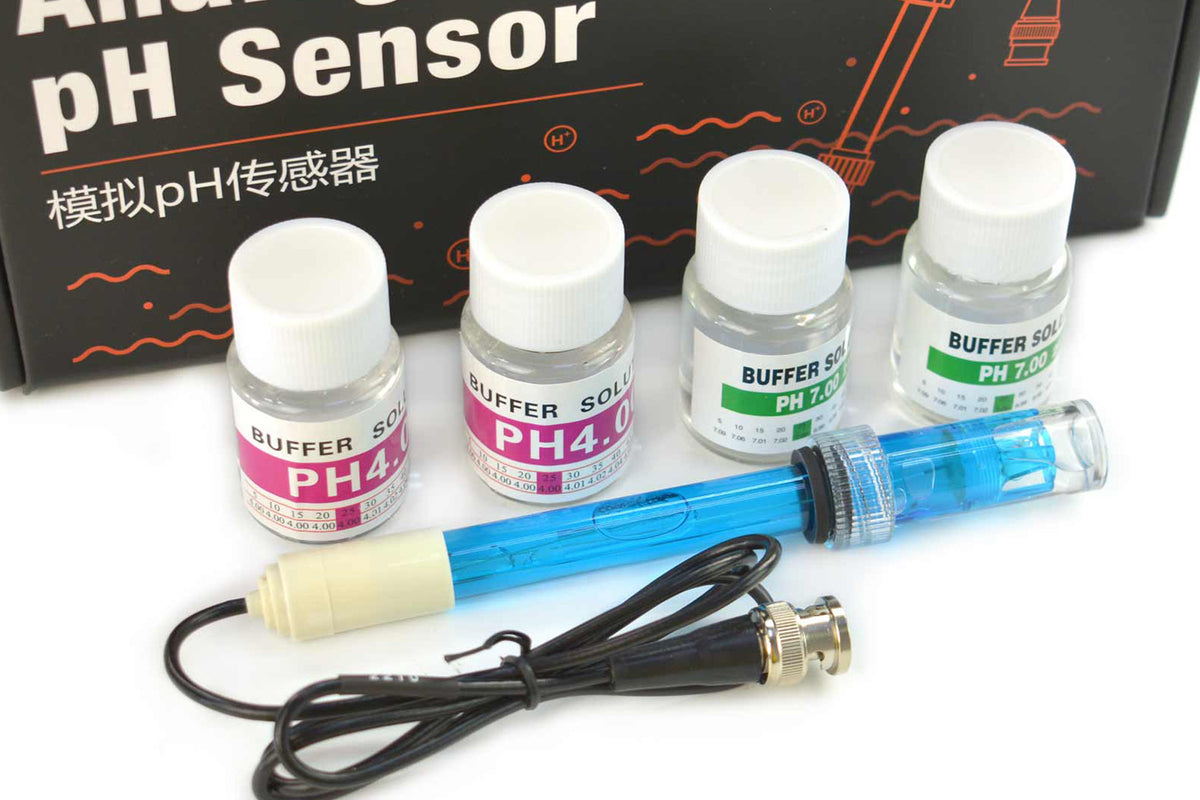 Gravity: Lab Grade Analog pH Sensor Kit for Arduino / Raspberry Pi (with Calibration Solutions)