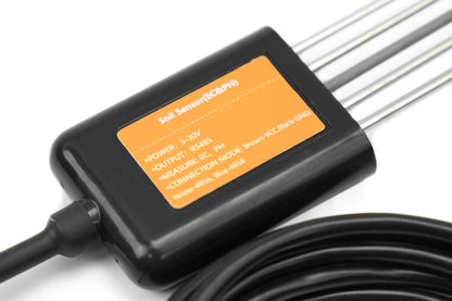 MODBUS-RTU RS485 Soil EC and pH Monitoring Sensor (IP68, 5-30V)