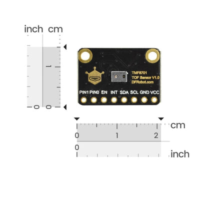 Fermion: TMF8701 ToF Distance Ranging Sensor (10-600mm) (Breakout)