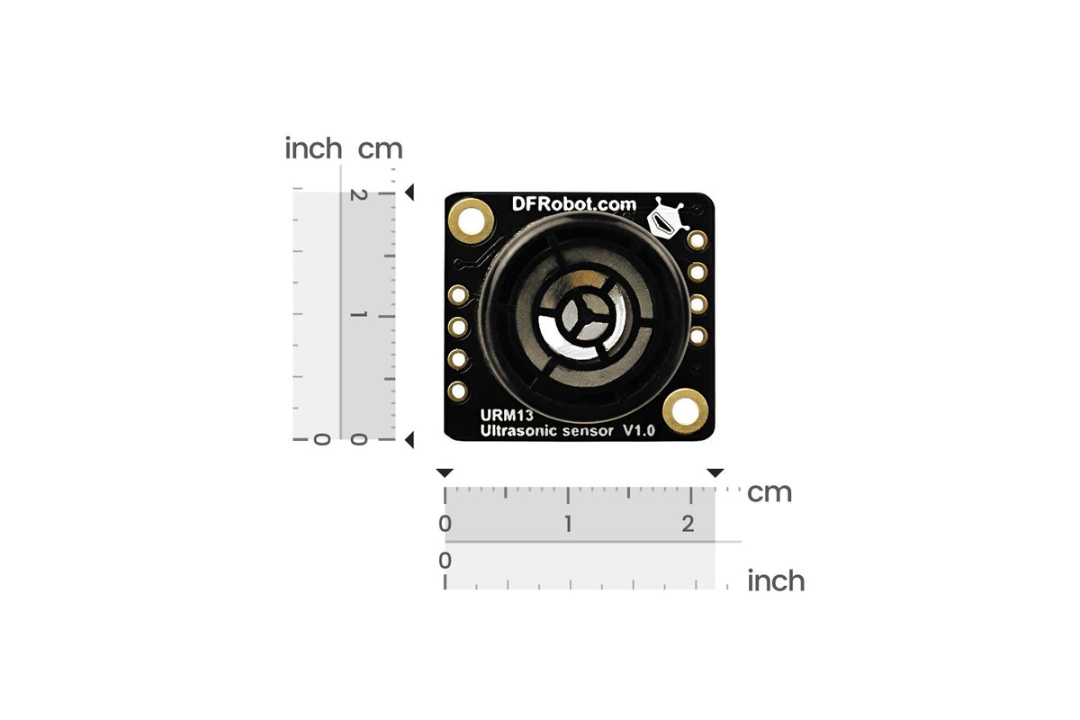 Fermion: URM13 High Sensitivity Ultrasonic Distance Sensor (Breakout, 15-900cm, I2C / UART / PULSE)