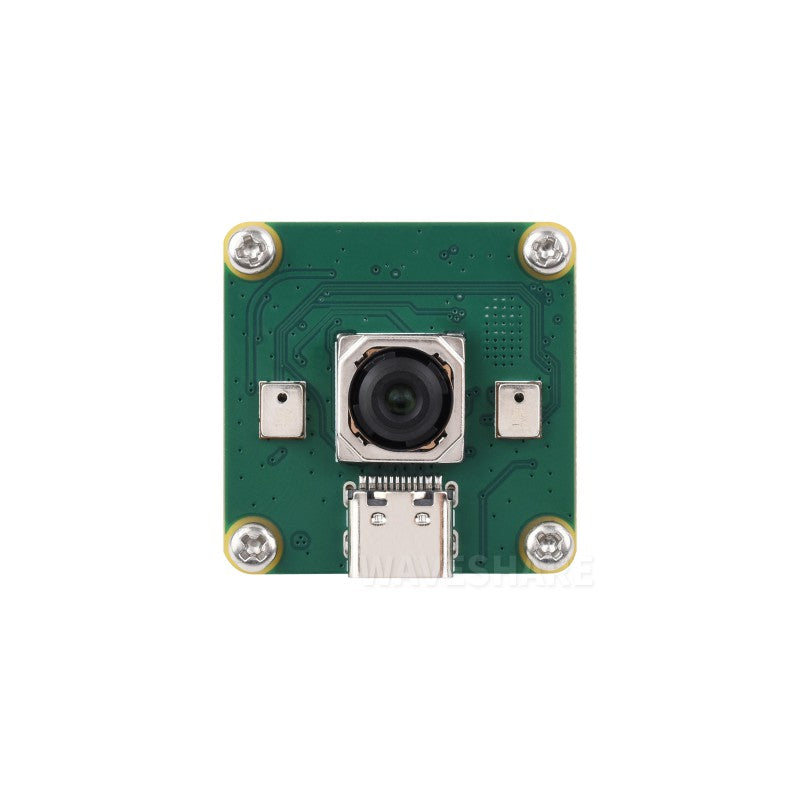 IMX378 12MP USB Camera, Supports 30 FPS Output, Better Sensitivity In Low-Light Condition, Distortion-Free, Onboard Dual Microphones