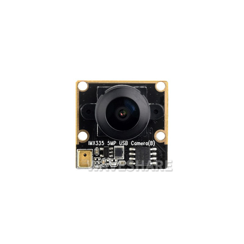 IMX335 5MP USB Camera, 175°FOV, fixed-focus, wide angle, low-light sensitivity, wide dynamic range