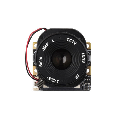 OV5647 5MP IR-CUT Camera, 42°FOV, F1.6 aperture, 8mm focal length, adjustable Focus