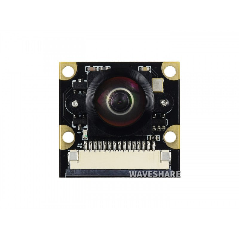 OV5647 5MP Camera, 200°FOV, F2 aperture, 0.87mm focal length, Fisheye Lens, offers wider field of view