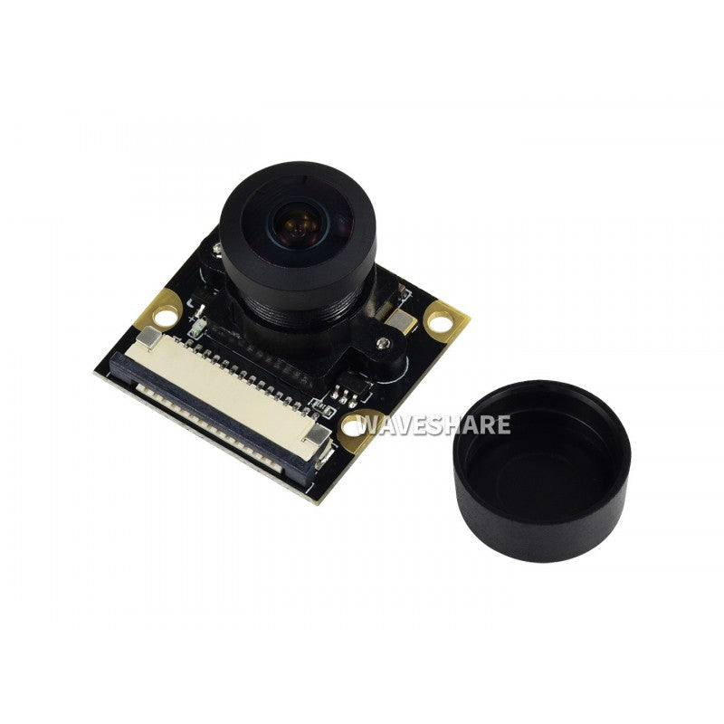 OV5647 5MP Camera, 160°FOV, F2.35 aperture, 3.15mm focal length, fisheye Lens, wider field of view, infrared LED, supports night vision