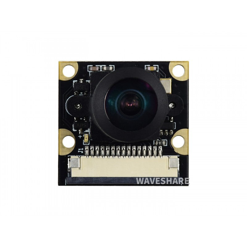 OV5647 5MP Camera, 160°FOV, F2.35 aperture, 3.15mm focal length, Fisheye Lens, offers wider field of view