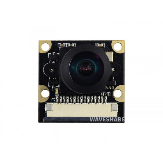 OV5647 5MP Camera, 160°FOV, F2.35 aperture, 3.15mm focal length, Fisheye Lens, offers wider field of view