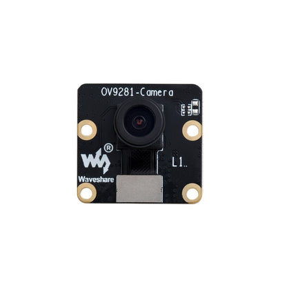 OV9281 1MP Mono Camera, 120°FOV, F2.5 aperture, 3.15mm focal length, Global Shutter