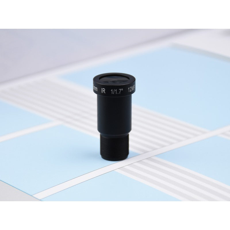 M12 High Resolution Lens, 12MP, 69.5° FOV, 8mm Focal length, Compatible with Raspberry Pi High Quality Camera M12