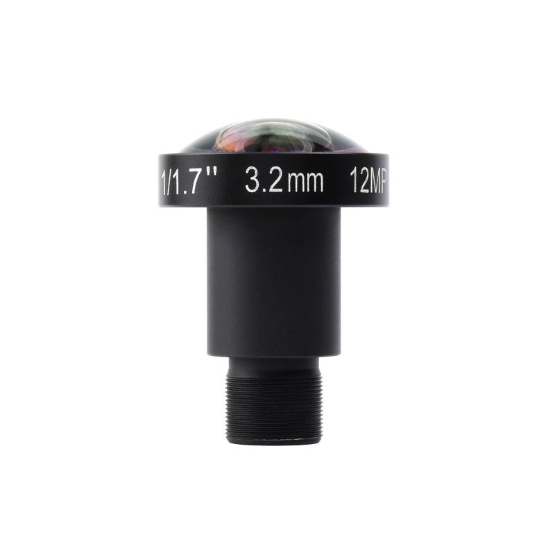 M12 High Resolution Lens, 12MP, 160° FOV, 3.2mm Focal length, Compatible with Raspberry Pi High Quality Camera M12