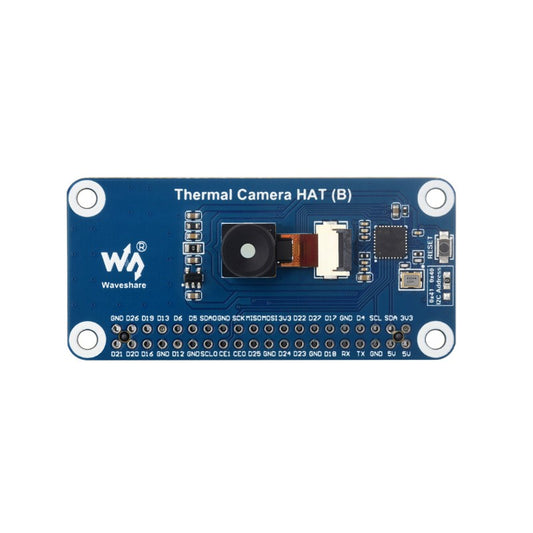Long-wave IR Thermal Imaging Camera HAT (B) For Raspberry Pi, Options For 45° / 90° FOV, Raspberry Pi IR Camera, 80×62 Pixels, Standard 40PIN GPIO Header