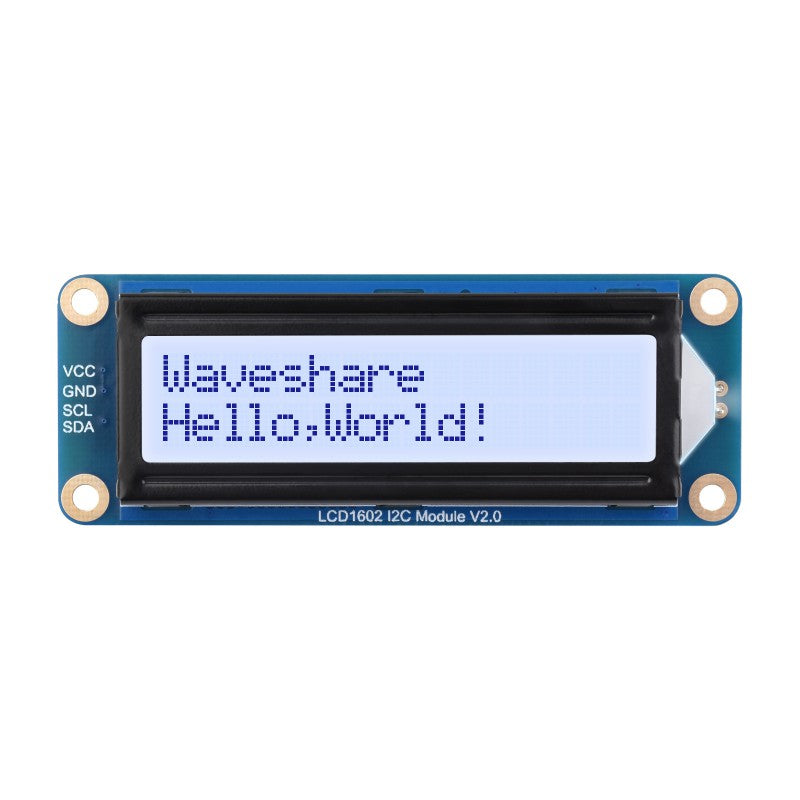 LCD1602 I2C Module, Options For Three Colors, 32 Characters LCD, 3.3V/5V, Backlight Adjustable