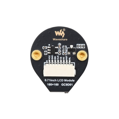 0.71inch Round LCD Display Module, 160×160 Resolution, SPI Interface, 65K colors