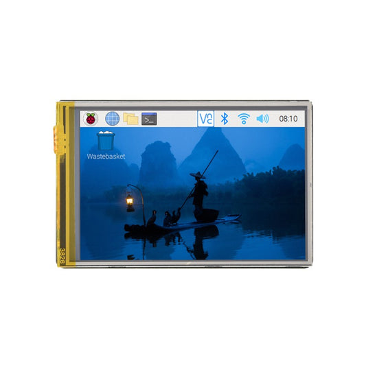 3.5inch Resistive Touch Display (G) for Raspberry Pi, IPS Panel, 320×480 Resolution, Immersion Gold Process, 262K Color