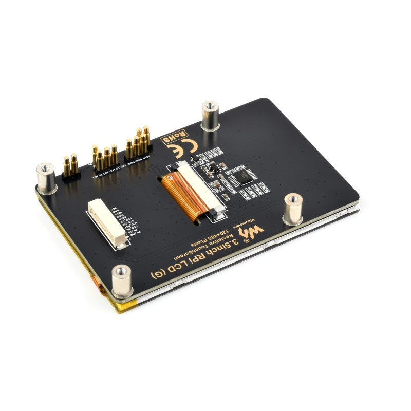 3.5inch Resistive Touch Display (G) for Raspberry Pi, IPS Panel, 320×480 Resolution, Immersion Gold Process, 262K Color