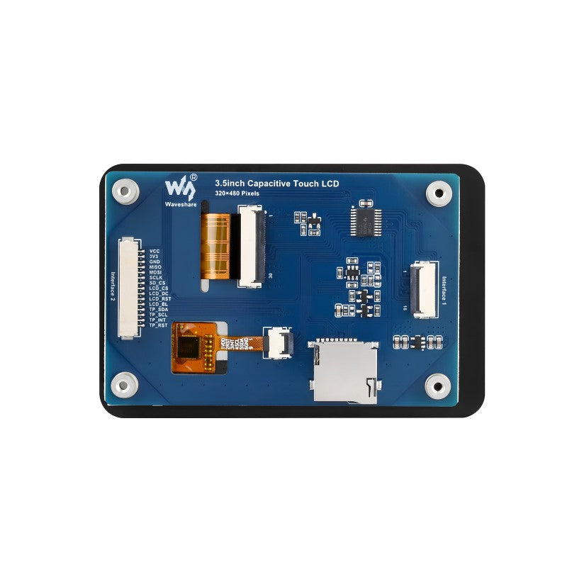 3.5inch Capacitive Touch Display Module, 320×480 Resolution, Embedded with ST7796S Display Driver and FT6336U Capacitive Touch Controller, IPS Display