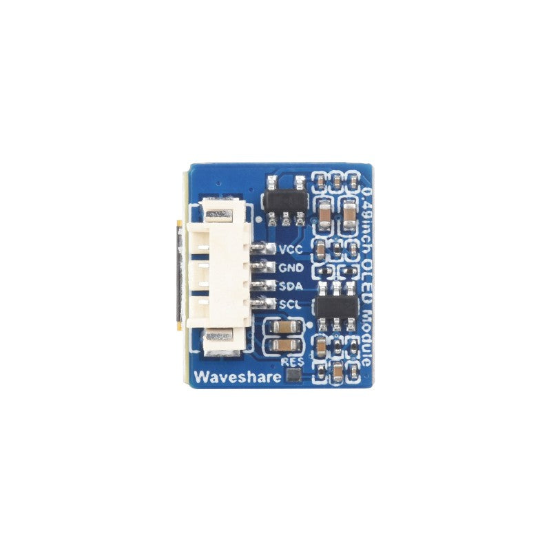0.49inch OLED Display Module, 64×32 Resolution, I2C Communication, Black / White Display Color