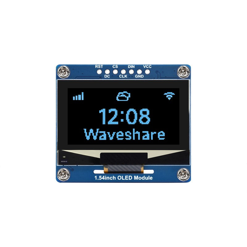 1.54inch OLED Display Module, 128×64 Resolution, SPI / I2C Communication