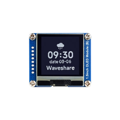 1.5inch OLED Display Module, 128×128 Resolution, SPI / I2C Communication, Black / White Display Color