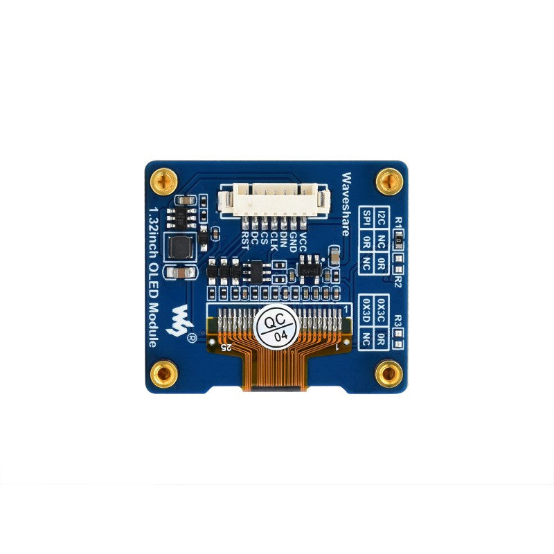 1.32inch OLED Display Module, 128×96 Resolution, 16 Gray Scale, SPI / I2C Communication