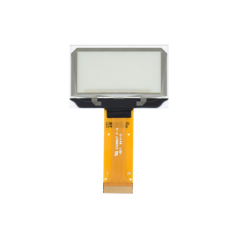 1.51inch Transparent OLED, 128×64 Resolution, SPI/I2C Interfaces, light blue color display
