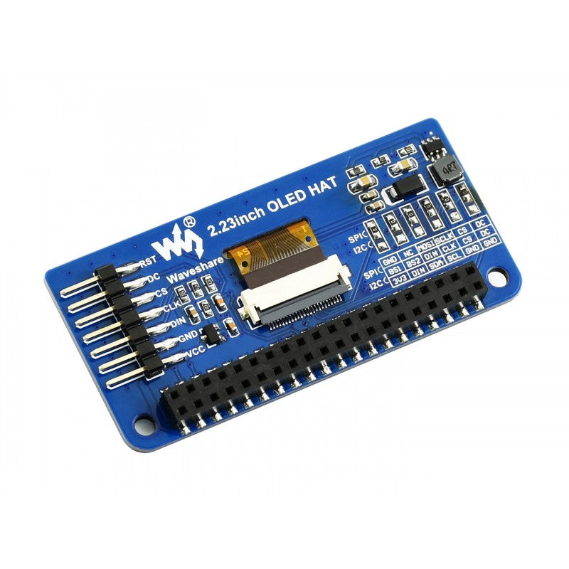 128×32, 2.23inch OLED display HAT for Raspberry Pi