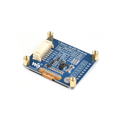 1.5inch OLED display Module, 128x128 pixels, 16 gray scale, SPI/I2C interface