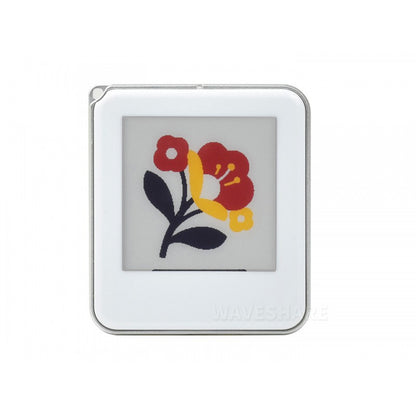 1.54inch Passive NFC-Powered e-Paper (G), Red / Yellow / Black / White 4-color Displaying, No Battery, Wireless Powering & Data Transfer, Silver Metal Border