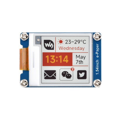 1.54inch e-Paper display (G), e-ink display, 200x200, Red/Yellow/Black/White, SPI Interface